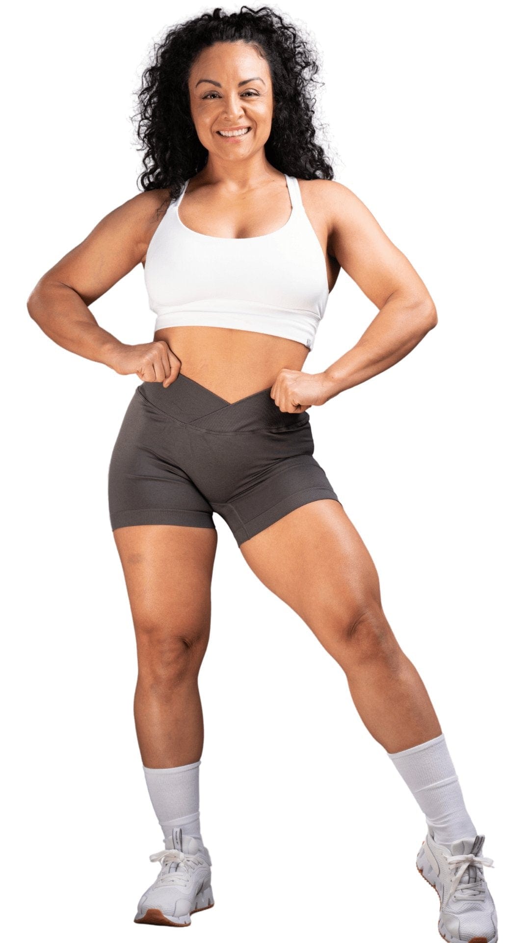 FITT FASHION WEAR LLC SHORTS Small V - Figure Shorts Grey
