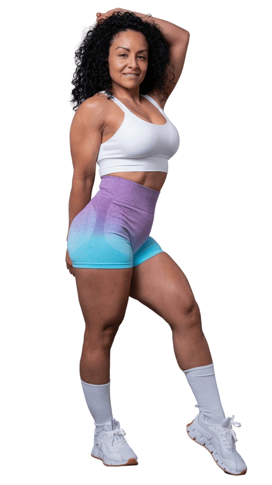 FITT FASHION WEAR LLC SMALL / PURPLE POP Bold Ombre Scrunch Purple