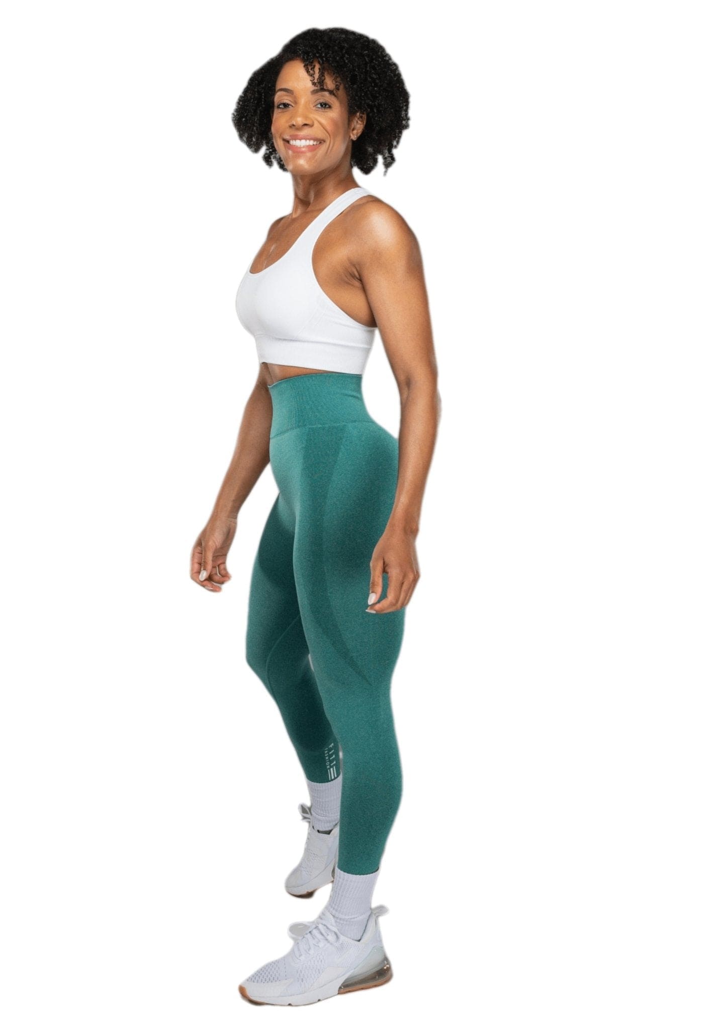 vendor-unknown All Products LOVELY SEAMLESS LEGGINGS GREEN