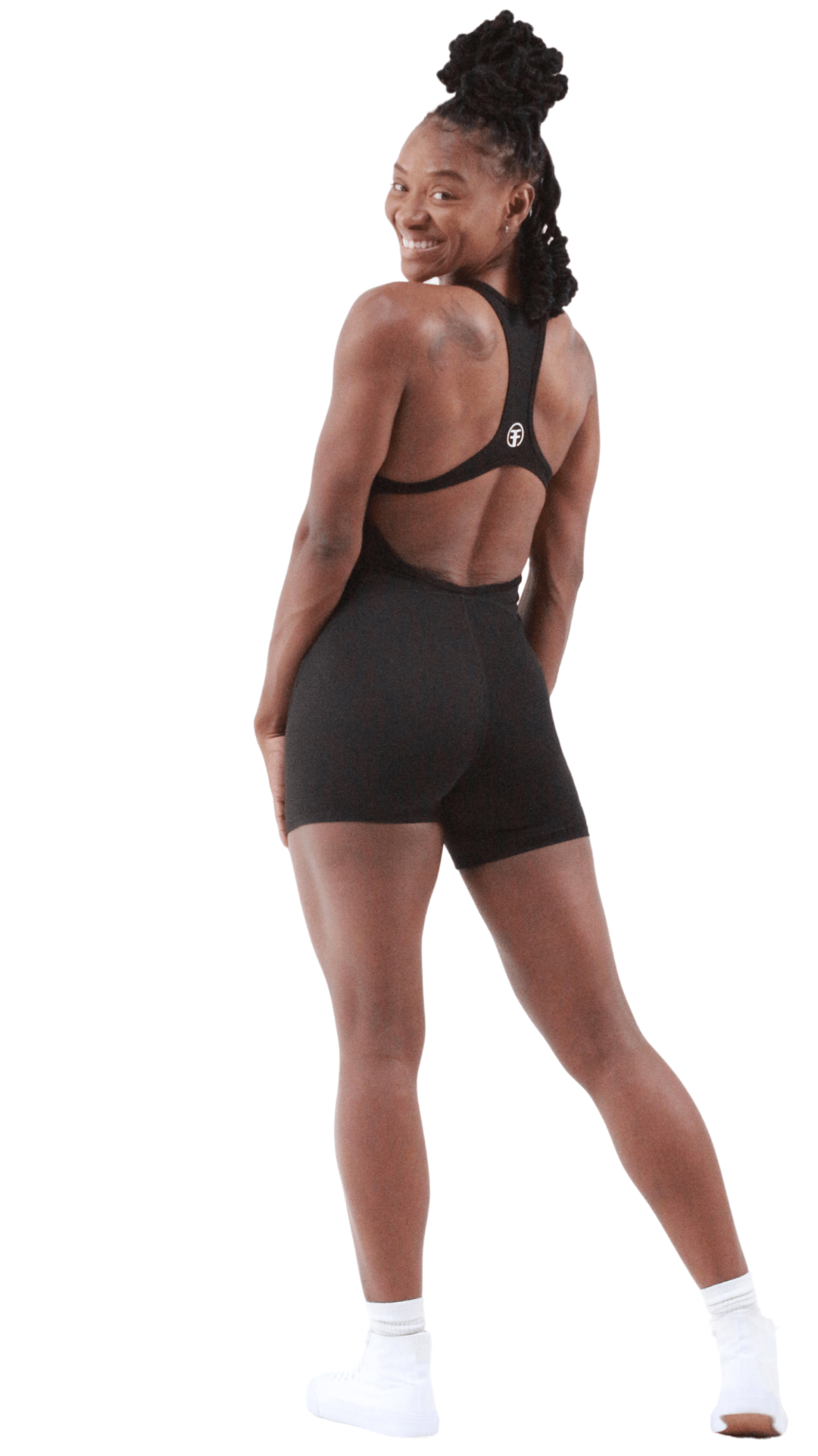 FITT FASHION WEAR LLC BODYSUIT Black / SMALL Dazzling Bodysuit Black