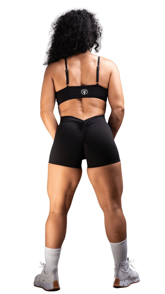 FITT FASHION WEAR LLC BODYSUIT Small Trinity Bodysuit Black