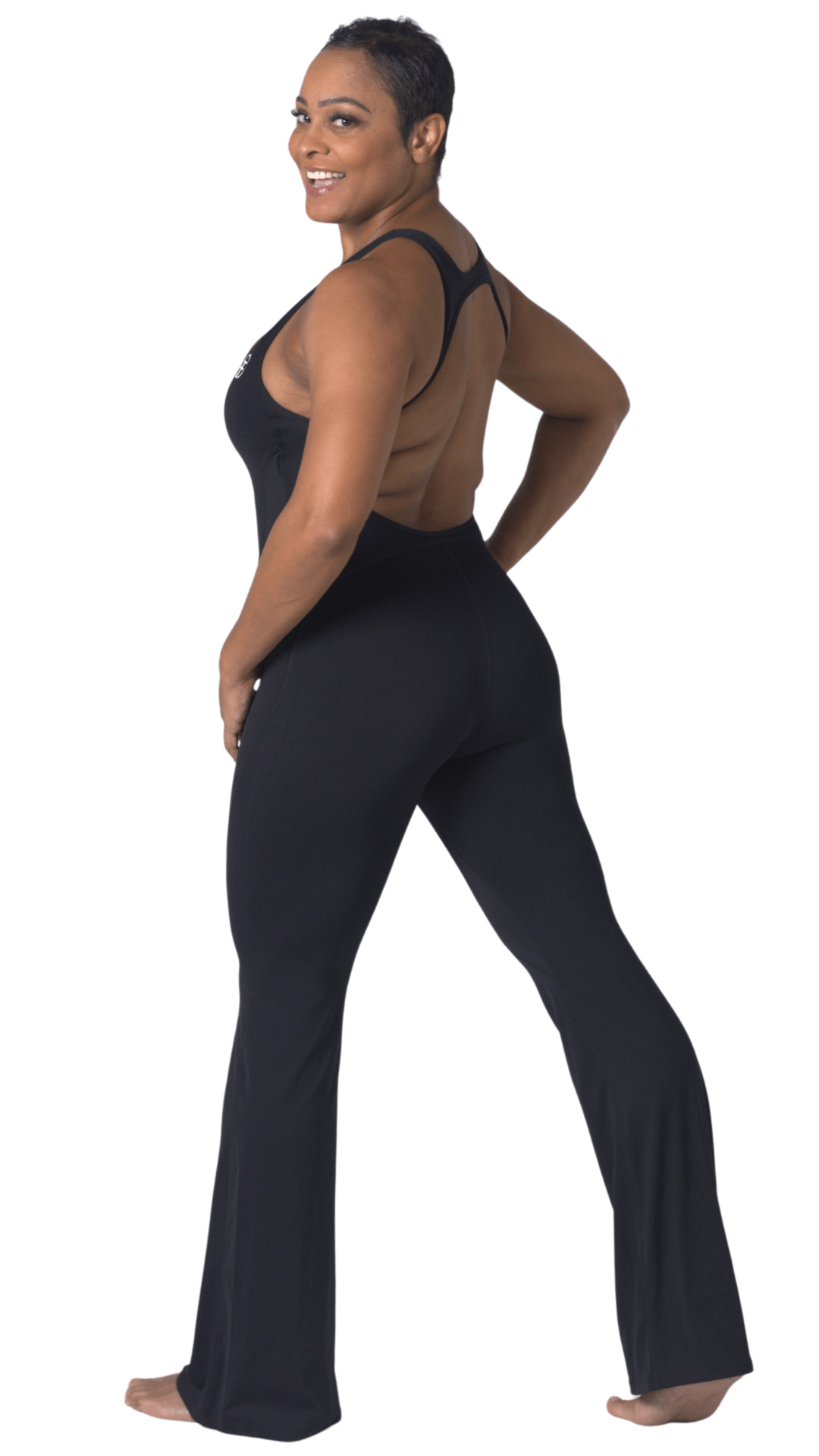 FITT FASHION WEAR LLC BODYSUIT SMALL Ultra Flare Bodysuit Black