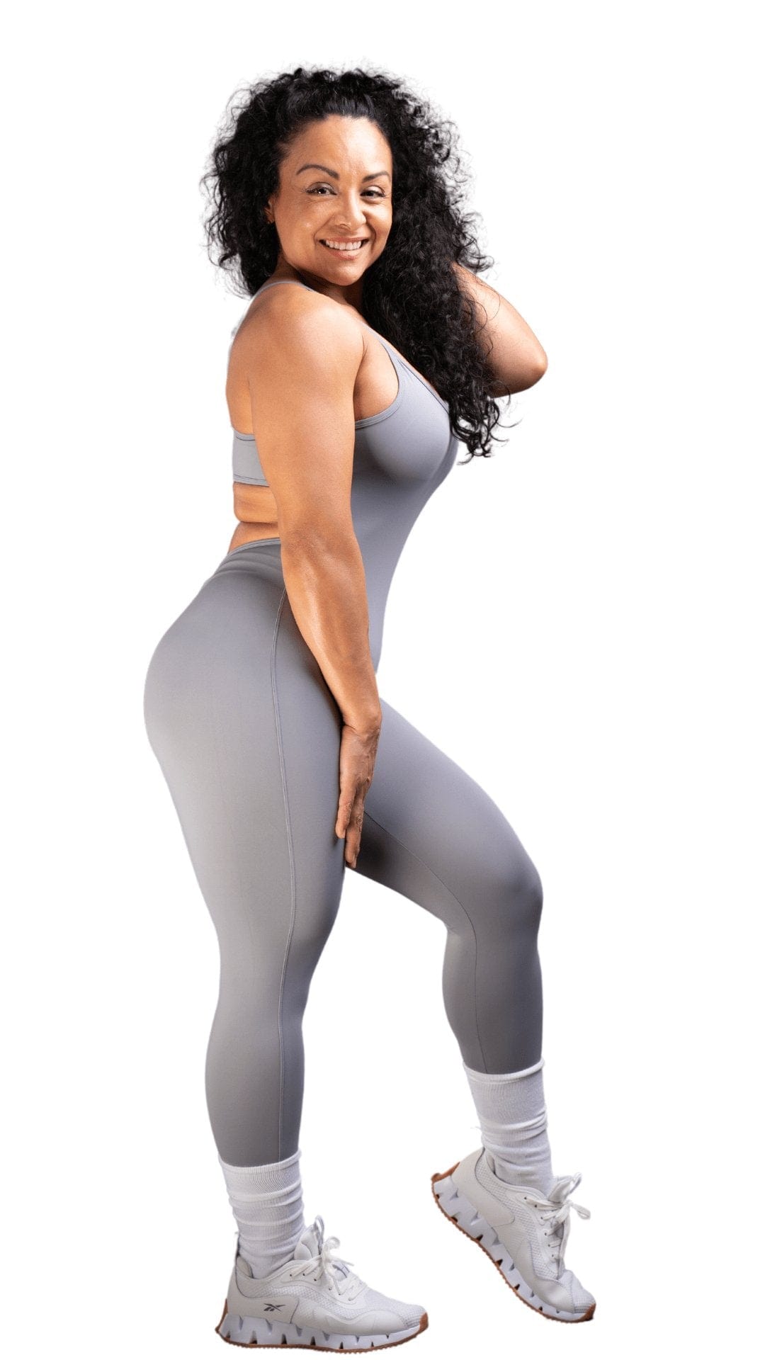 FITT FASHION WEAR LLC BODYSUIT Trinity Long Bodysuit Grey