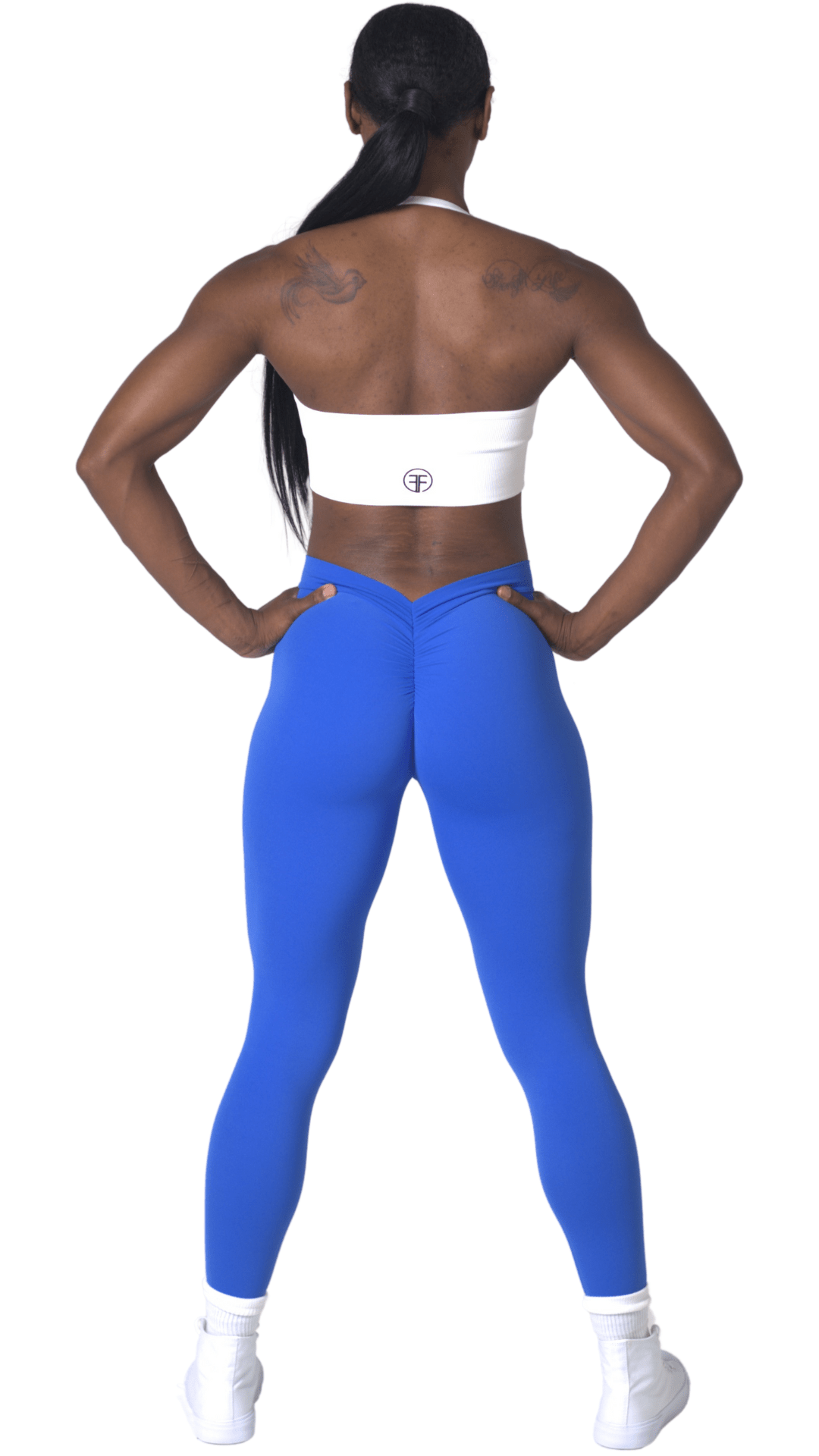 FITT FASHION WEAR LLC LEGGINGS Crucial Scrunch Leggings Bright Blue