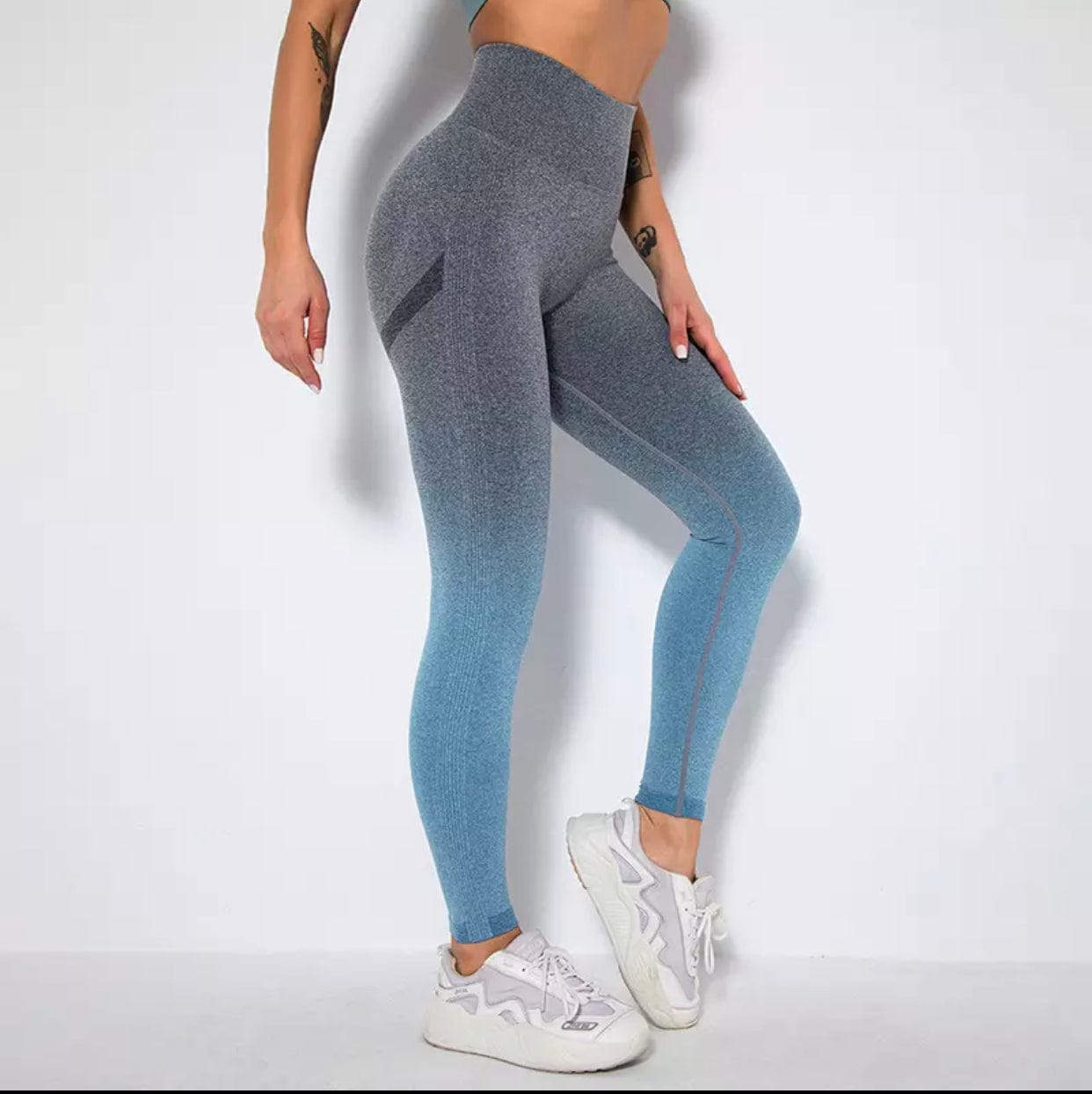 Ombre grey outlet leggings