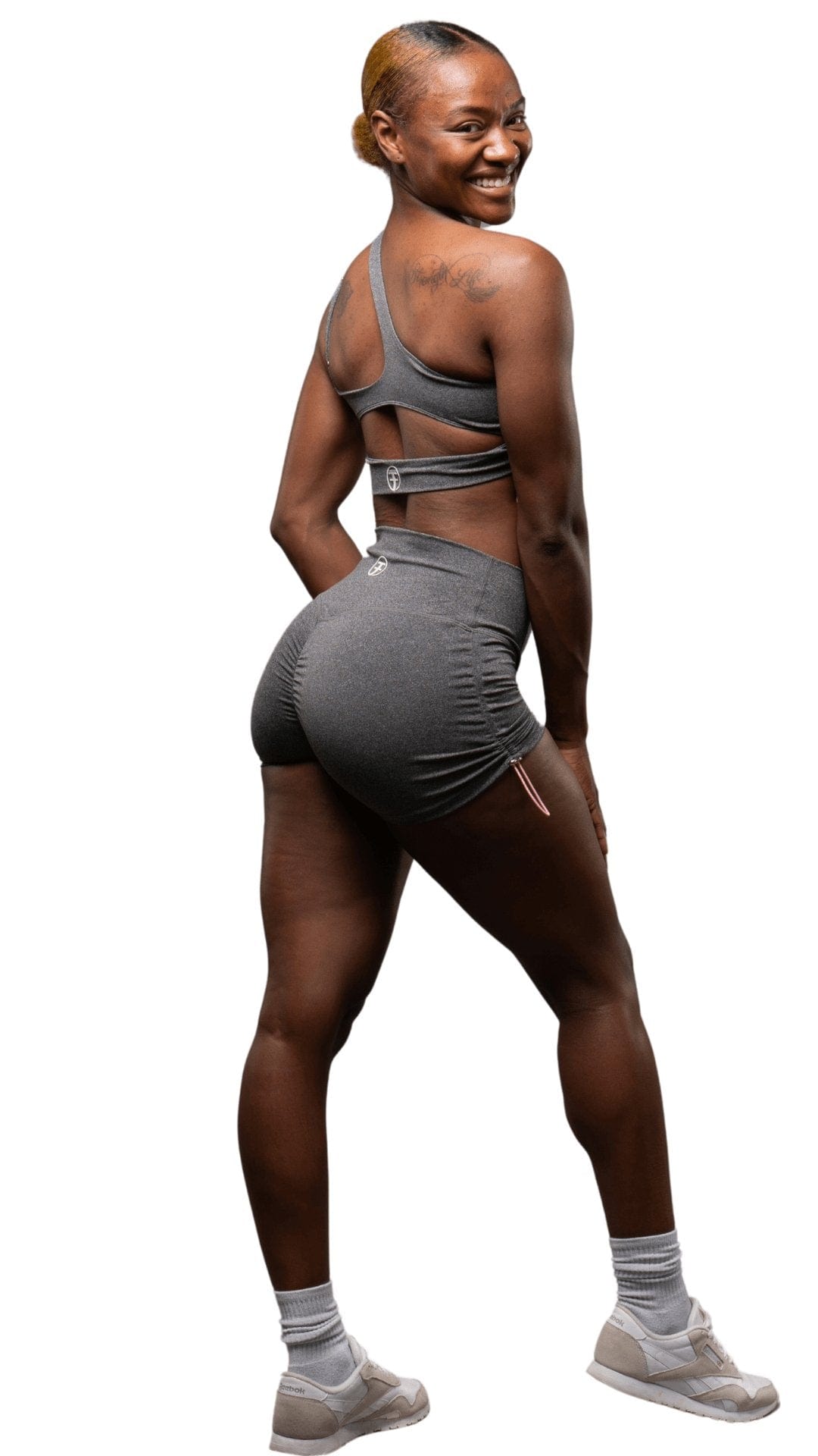 FITT FASHION WEAR LLC SETS Flawed 3pc Short Set Grey