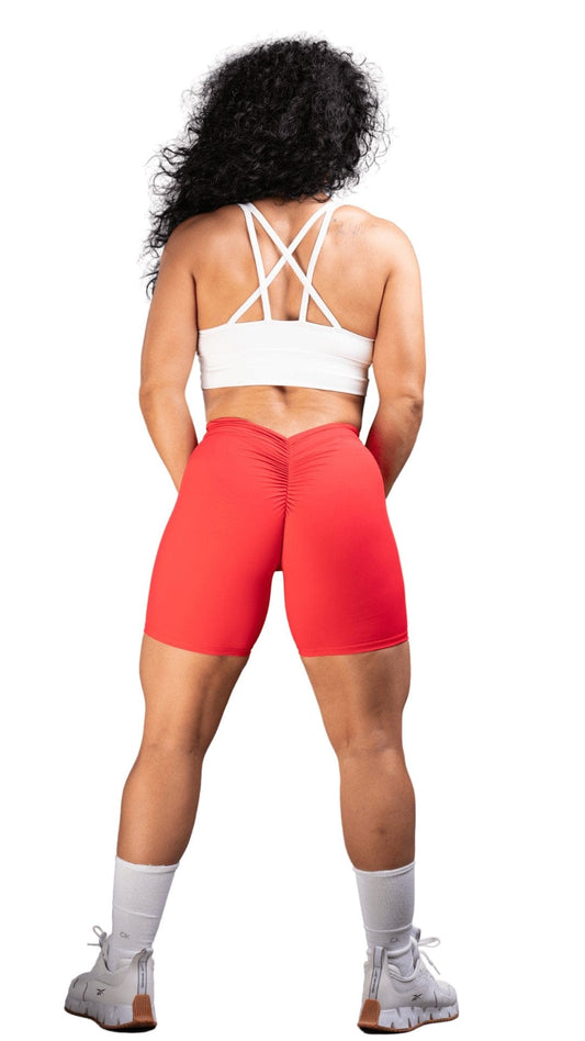 FITT FASHION WEAR LLC SHORTS Crucial Scrunch Shorts Red