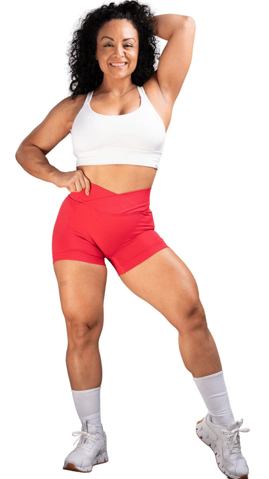 FITT FASHION WEAR LLC SHORTS Small V - Figure Shorts Red