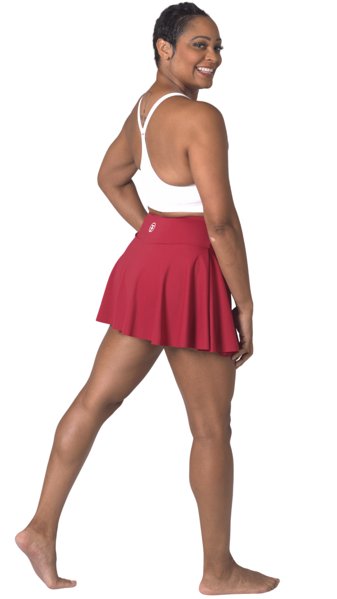 FITT FASHION WEAR LLC SKIRTS Pop Tennis Skirt Crimson Red